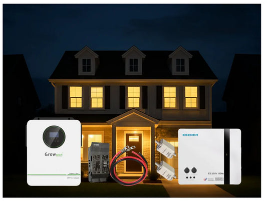 3.6kW Growtech Inverter 2.56kWh Esener Lithium Battery Solar System