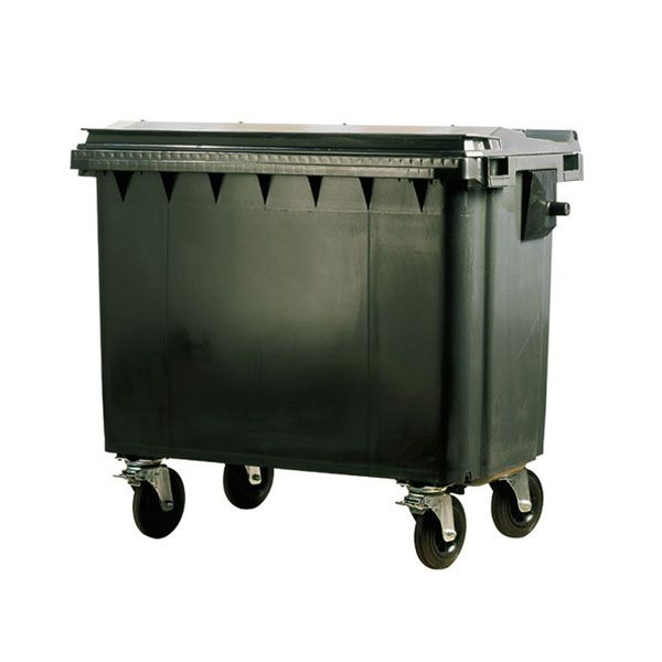 New KBM 550 Litre Plastic Four Wheelie Bin