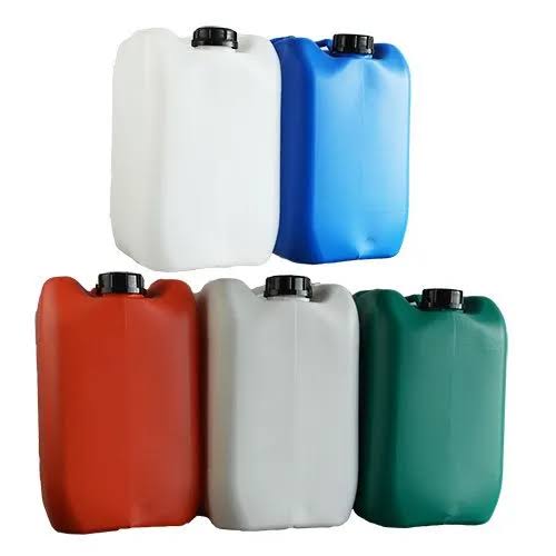 Blue 30 Litre Plastic Jerry Can with Temper Evident Cap