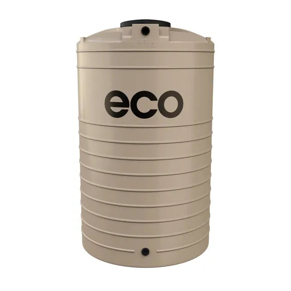 Eco Tanks 2050 Litre Vertical Water Tank – Beige