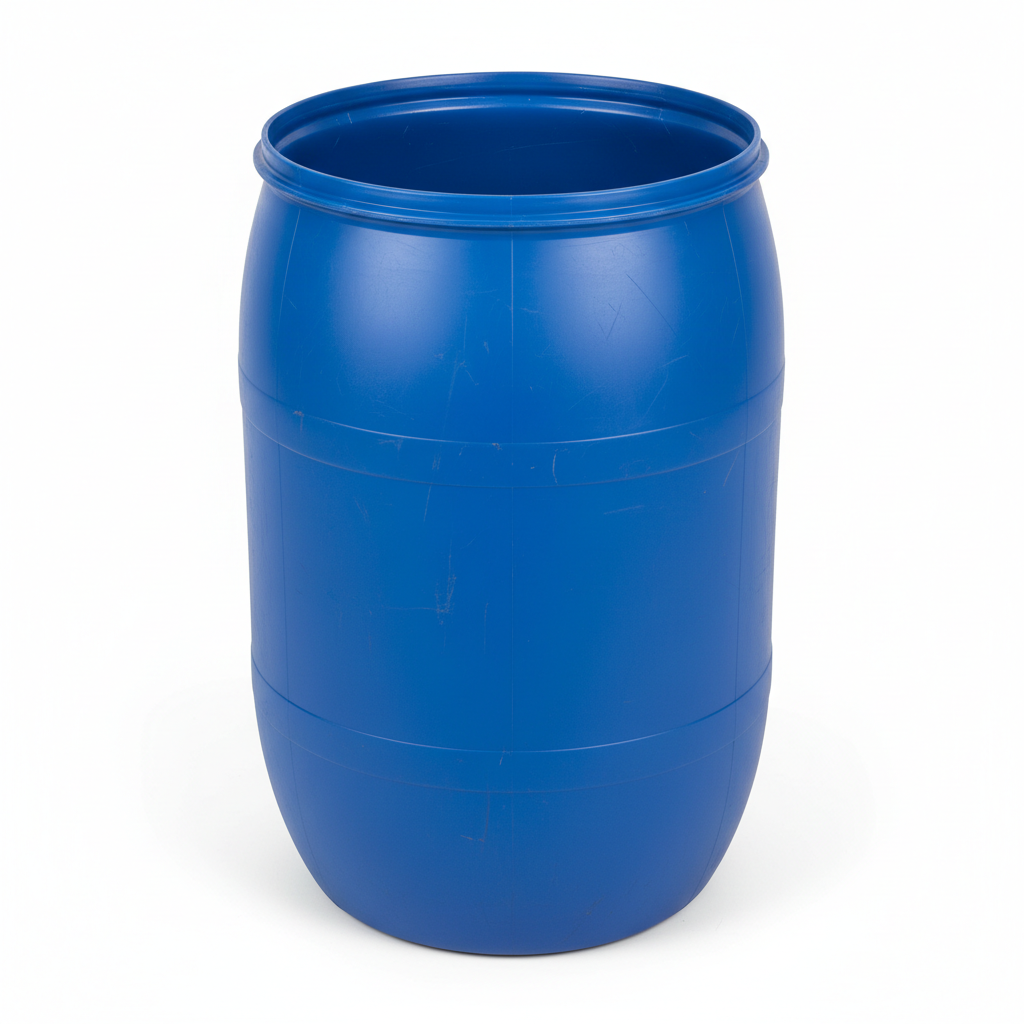 FOOD GRADE 210 Liter FAIRLY USED UN Approved Open Top Blue Plastic