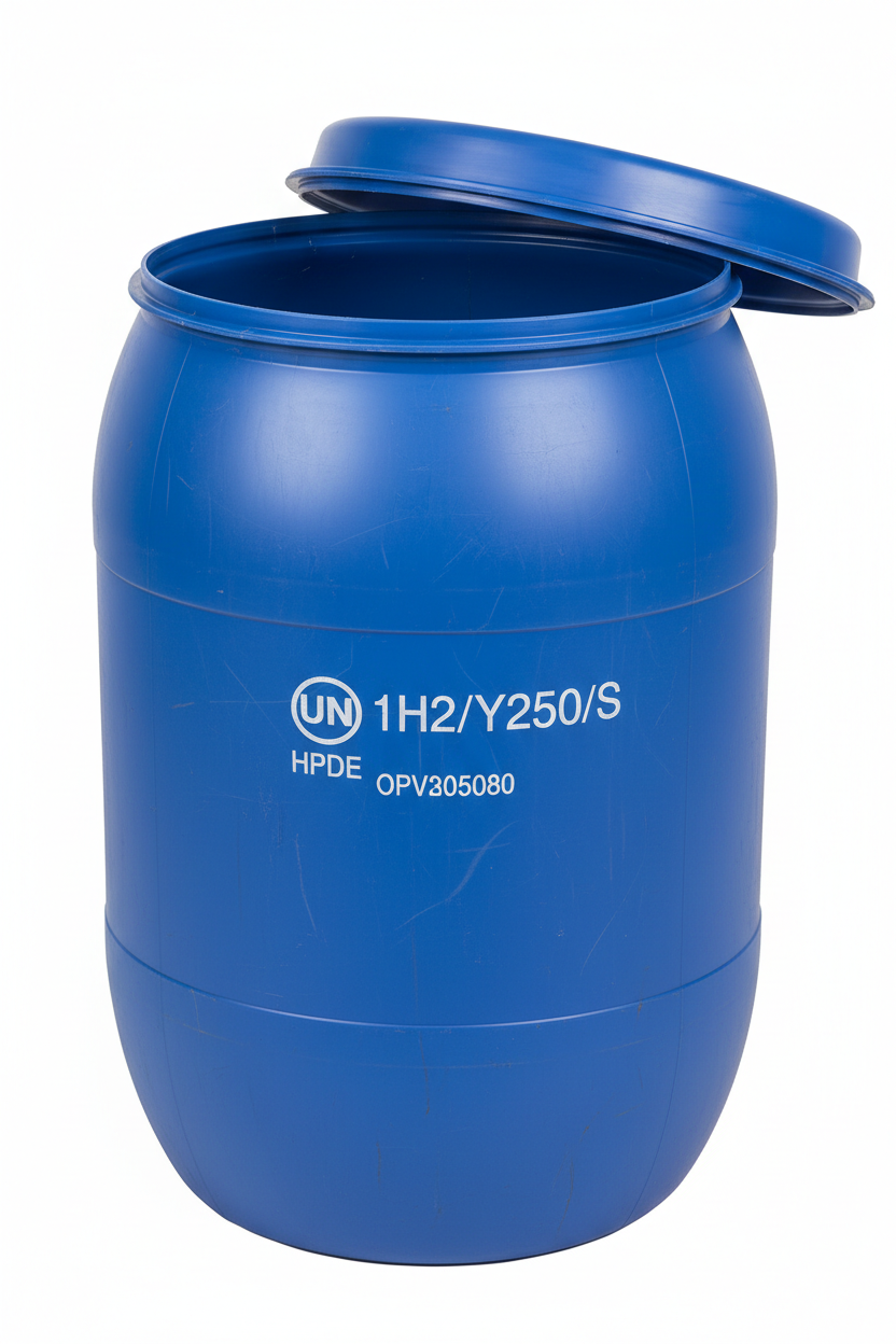 FOOD GRADE 300 Liter FAIRLY USED UN Approved Open Top Blue Plastic