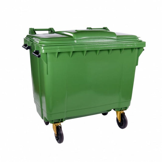 1100L Wheelie Bin - 4 Wheel - Bulk Bin - Plastic
