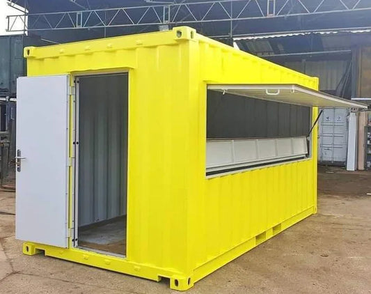 20FT DOUBLE-DOOR STORAGE CONTAINER (TUCKSHOP/SPAZA SHOP CONTAINER)