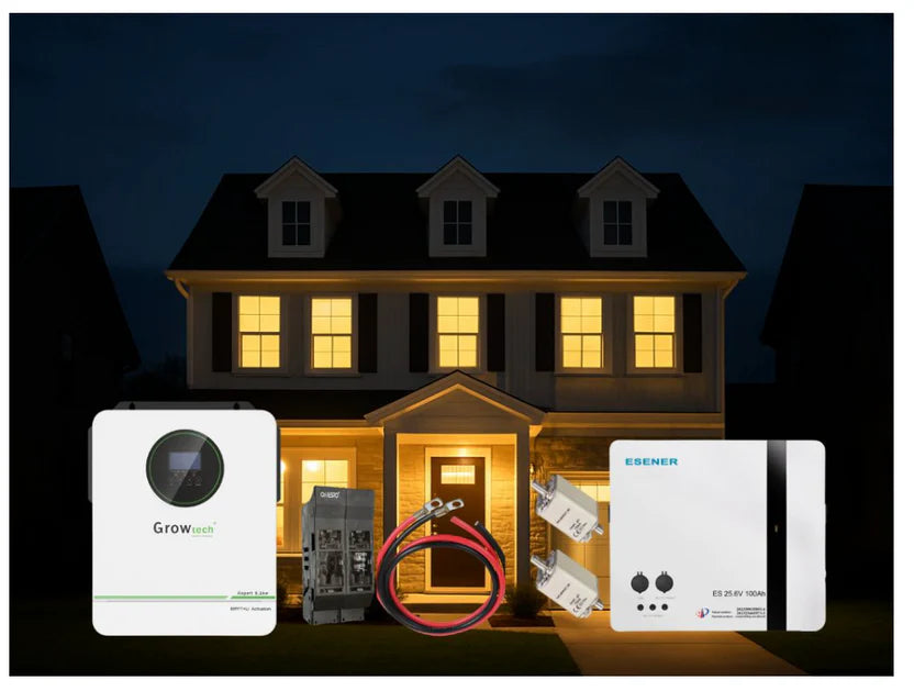 3.6kW Growtech Inverter 2.56kWh Esener Lithium Battery Solar System