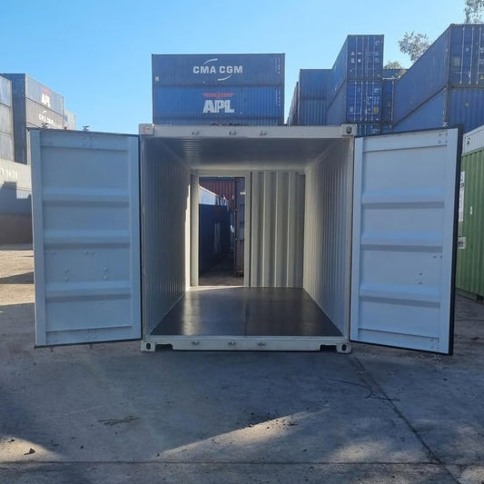 6m Storage Container / Spacious, Secure, Cream-Colored Unit