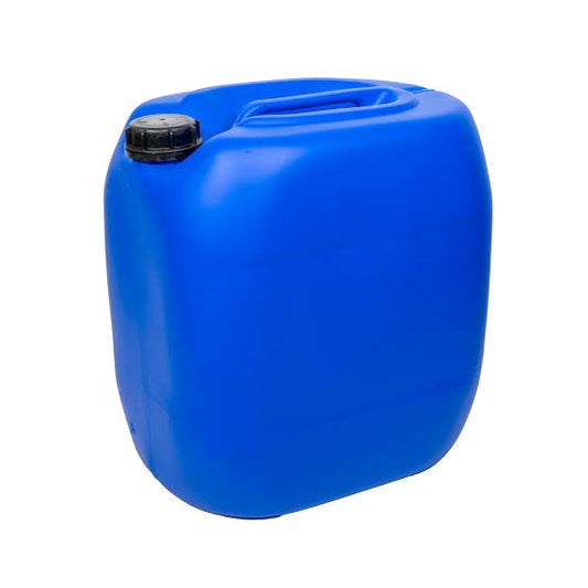 Blue 30 Litre Plastic Jerry Can with Temper Evident Cap