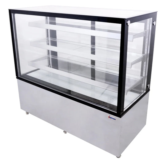Full Service Bakery Display Case w/ Straight Glass - (4) Levels