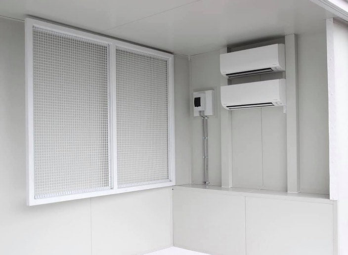 Modified Shipping Container Office Portable workspace solution