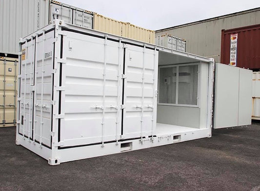 Modified Shipping Container Office Portable workspace solution