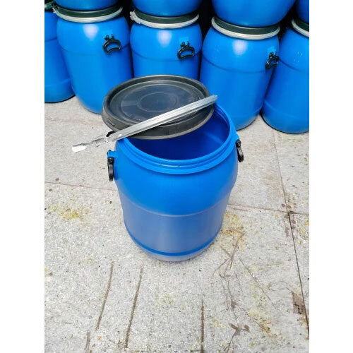 New 50 Litre Open Top Blue Plastic Drum