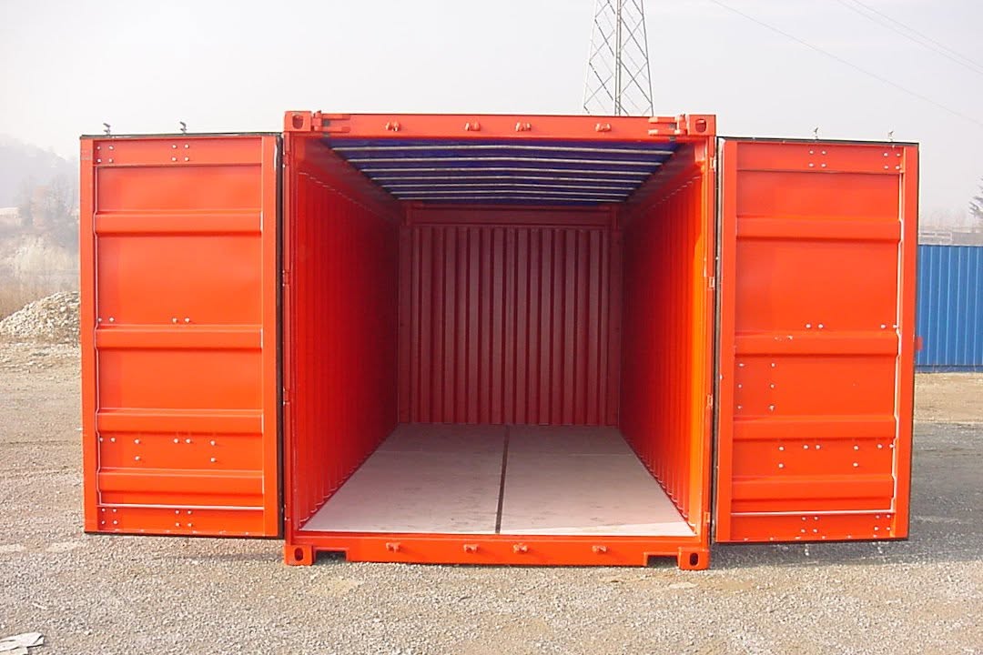 Red Shipping Container Durable storage and transport unit