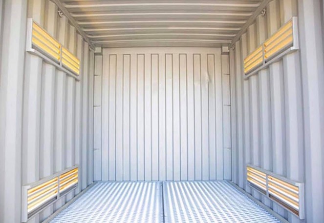 Yellow Shipping Container Secure and spacious storage solution