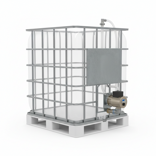 BRAND NEW Clear 1000 Liter IBC Tanks With Variable Speed Electric
