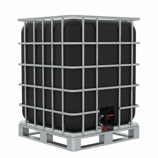 FOOD GRADE 1000 Liter BRAND NEW Black IBC Tanks on Steel Pallets