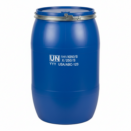 FOOD GRADE 210 Liter BRAND NEW UN Approved Close Top Blue Drums