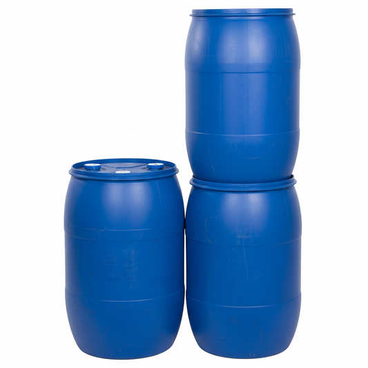 FOOD GRADE 300 Liter BRAND NEW UN Approved Open Top Blue Plastic