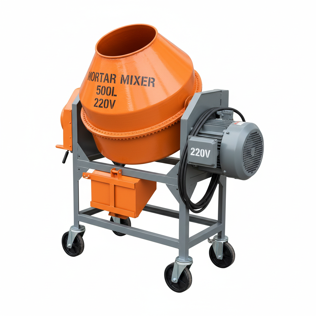 New Mortar Plan Mixer 500L 220V