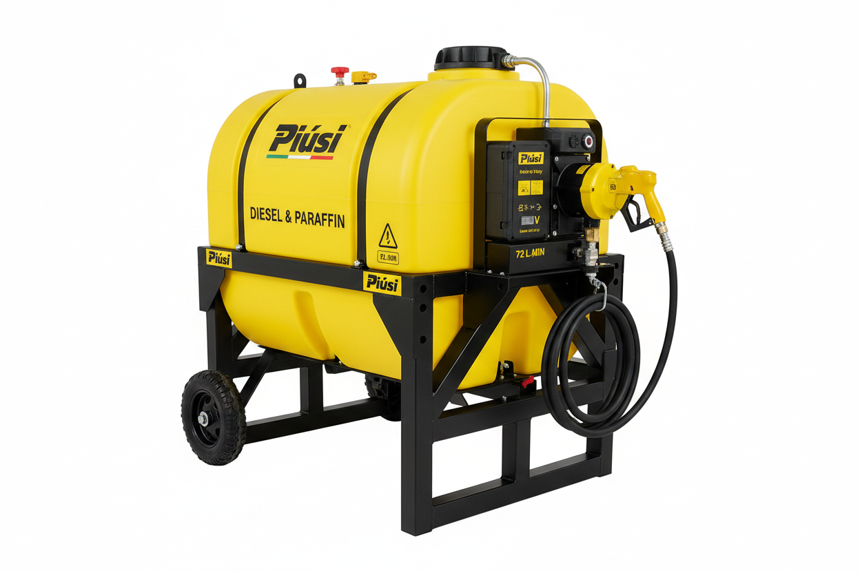 Piusi 1000L 220V 72l/min Diesel/Paraffin Bowser (Italian)